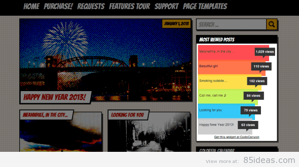 Popular Posts Bar Widget