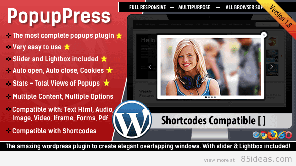 PopupPress Popups with Slider
