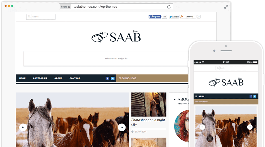 SAAB ad ready BLOG WORDPRESS THEME