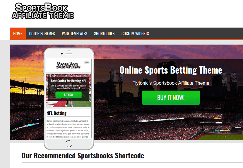 sportsbook theme