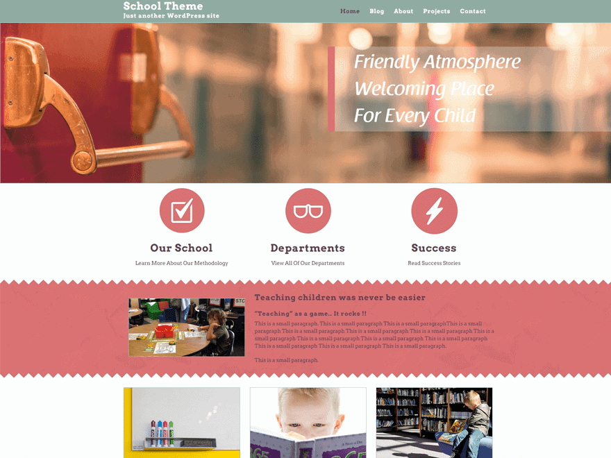 School responsive WordPress theme