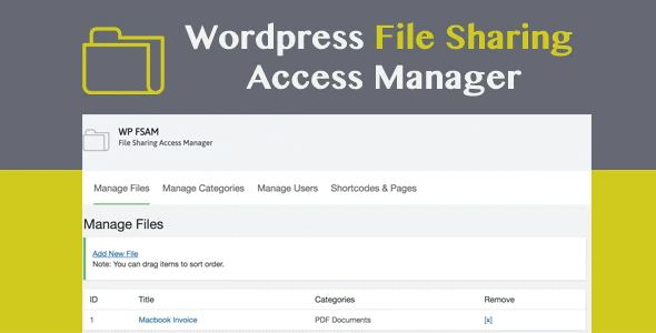 WP FSAM - File Sharing Access Manager 