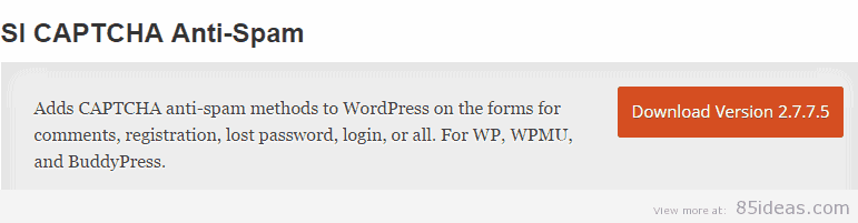 SI CAPTCHA Anti Spam Plugin