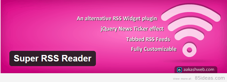 Super RSS Reader plugin