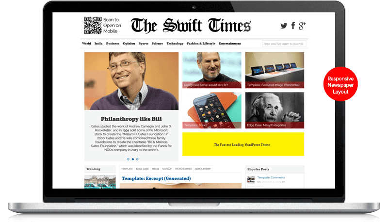 Swift Themes New-News-Paper-Layout