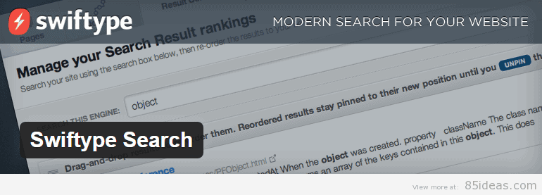 Swiftype Search Plugin