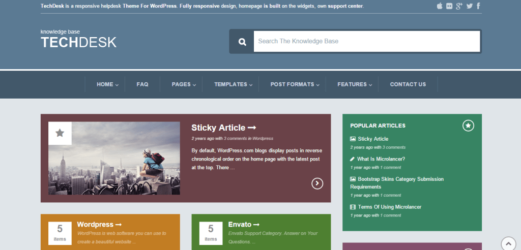 TechDesk theme