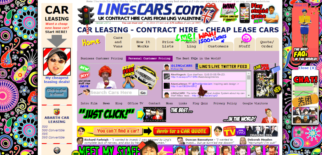 terrible webdesign