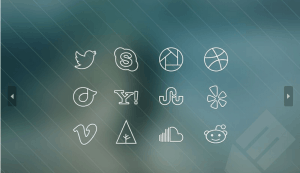 Ultra-Thin Social Media Icons