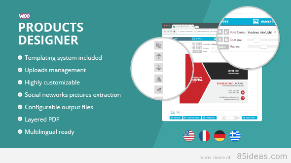 Woocommerce Products Designer Plugin