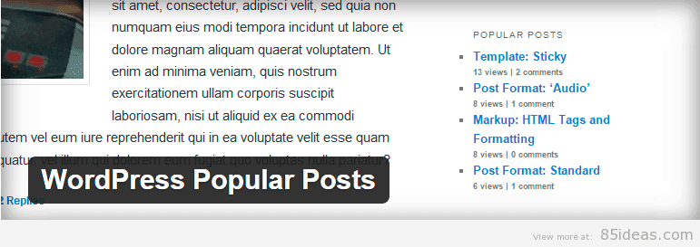 WordPress Popular Posts