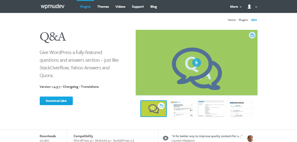 WordPress Q A Plugin