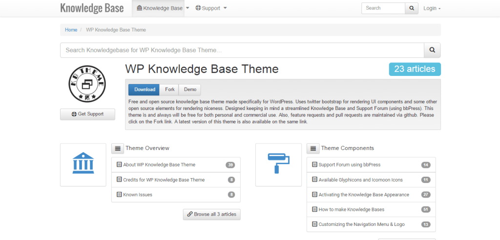 WP Knowledge Base Theme