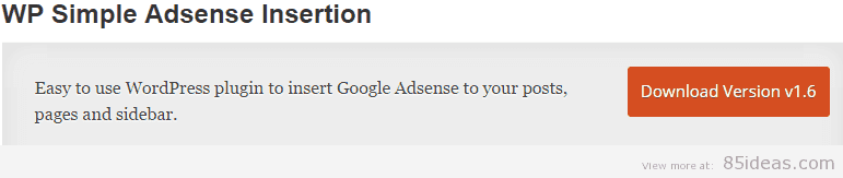 WP Simple Adsense Insertion Plugin