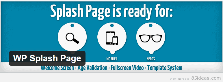 WordPress Splash Page Plugins