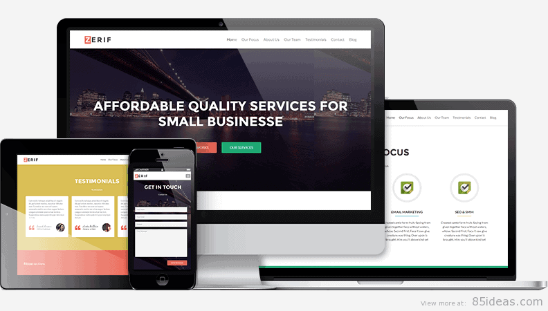 Zerif Lite Free One Page WordPress Theme